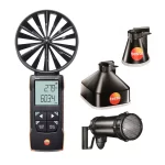 testo 417 Set 2 - Anemómetro de molinete con conos de medición y estabilizador