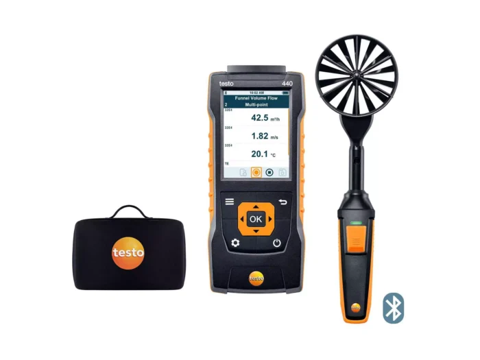testo 440 - Set con sonda de molinete de 100 mm con Bluetooth® - Imagen 1