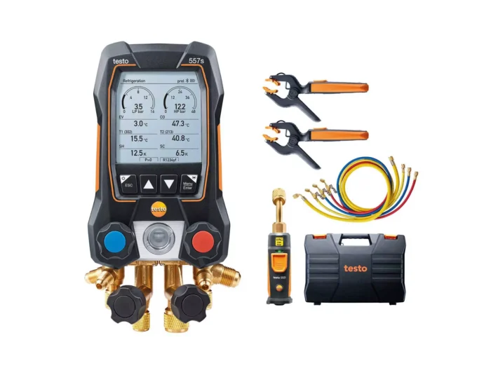 testo 557s - Set Vacío Manifold digital Smart con sondas inalámbricas y mangueras - Imagen 1