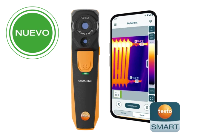 testo 860i - Cámara termográfica para smartphones y tablets, con conectividad a la App testo Smart - Imagen 1