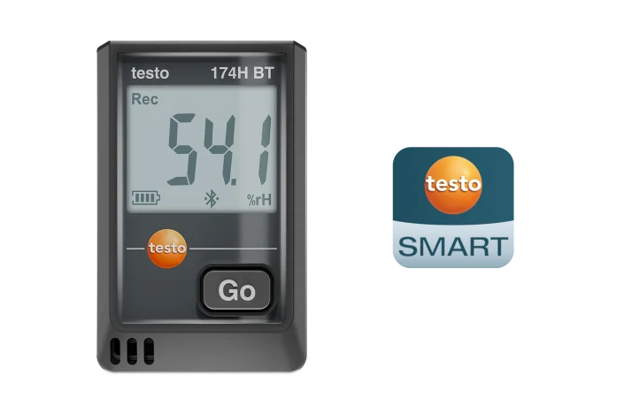 testo-174H-BT-b testo 174 H BT - Mini registrador de humedad y temperatura con Bluetooth® y conexión a la App - Imagen 1